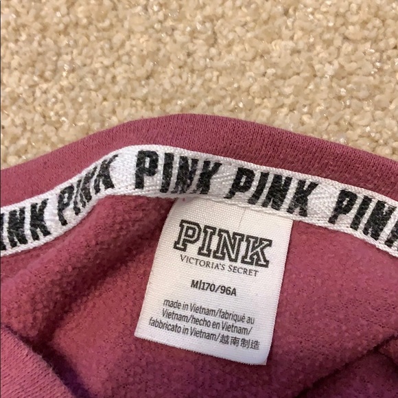 Maroon PINK sweatshirt - Picture 3 of 4